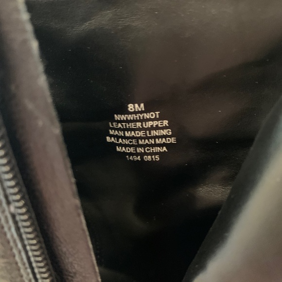 Nine West black leather why not booties size 8 with original box - Picture 7 of 9